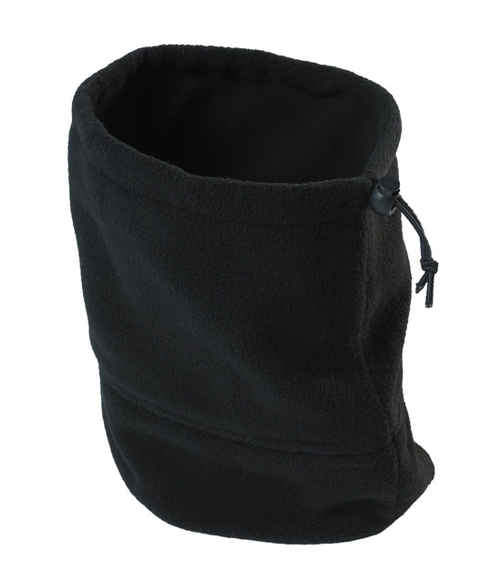 Fleece Neck Warmer/Hat - BLACK