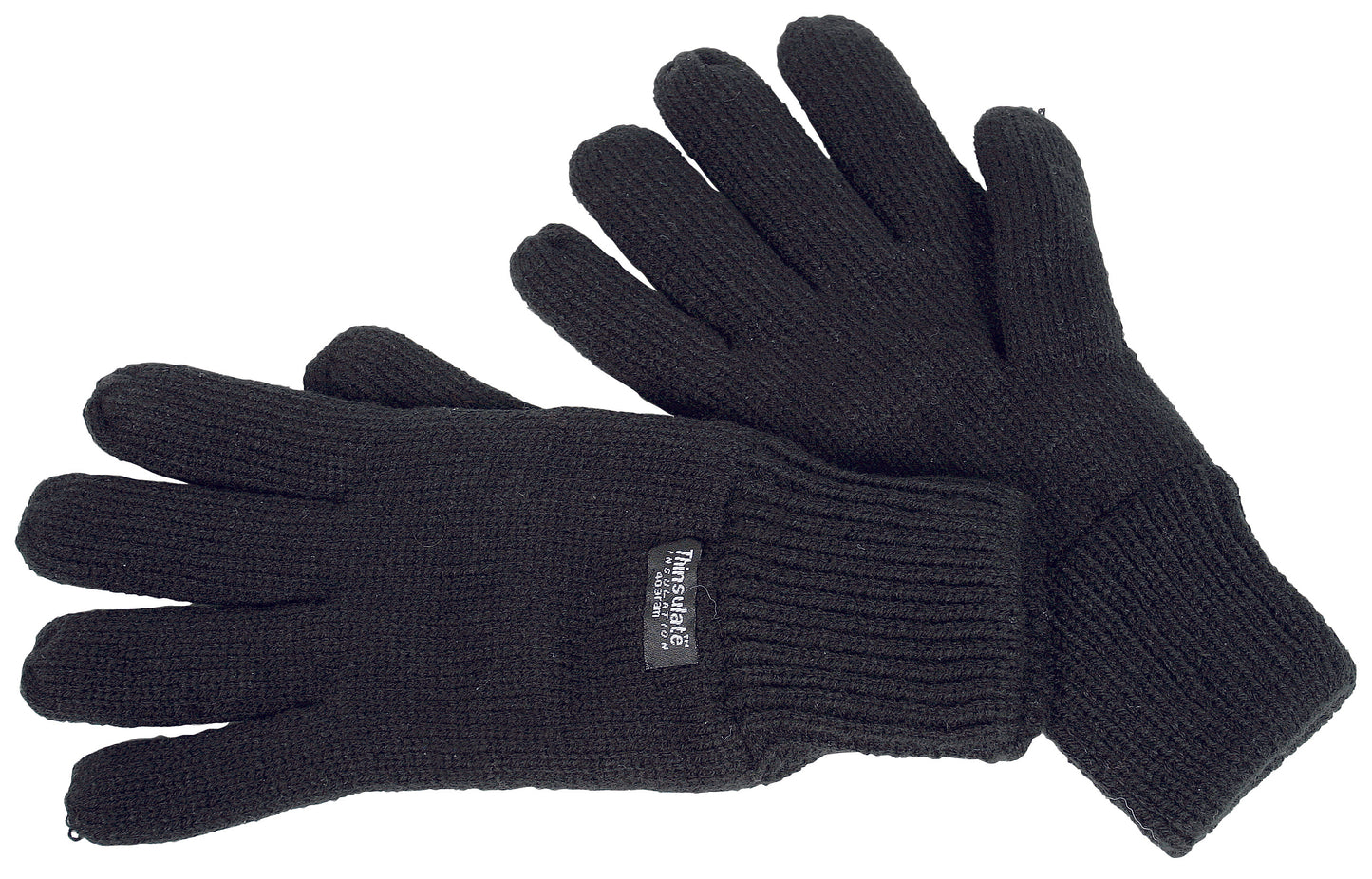 Thinsulate Lined Knitted Glove - BLACK