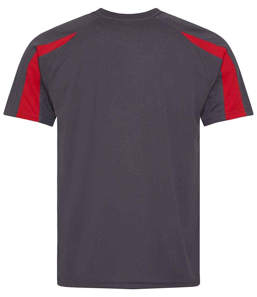 JC003 Charcoal/Fire Red Back