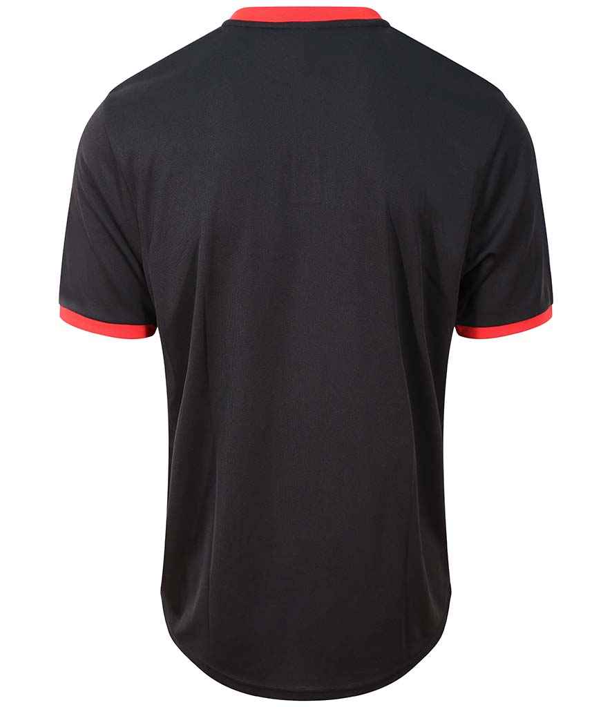 JC044 Jet Black/Fire Red Back