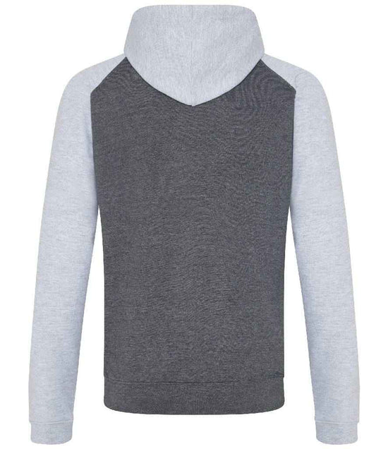 JH009 Charcoal/Heather Grey Back