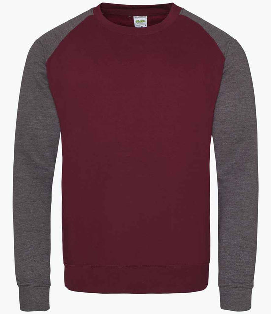 JH033 Burgundy/Charcoal Front