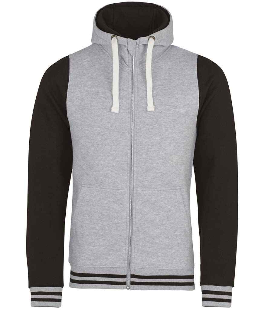 JH051 Heather Grey/Jet Black Front