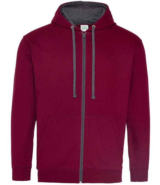 JH053 Burgundy/Charcoal Front