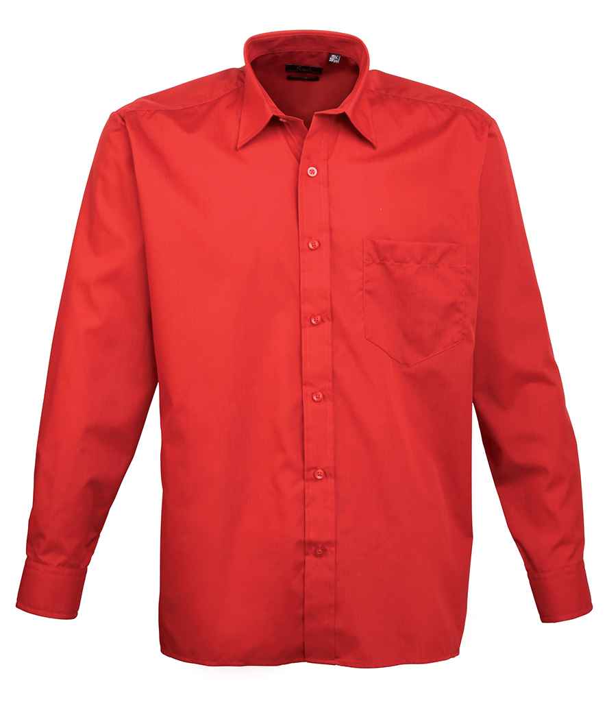 Premier Long Sleeve Poplin Shirt - (2nd Colours)