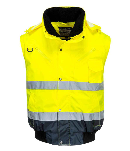 PW013 Yellow/Navy Detail