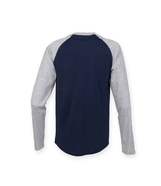 SF271 Oxford Navy/Heather Grey Back