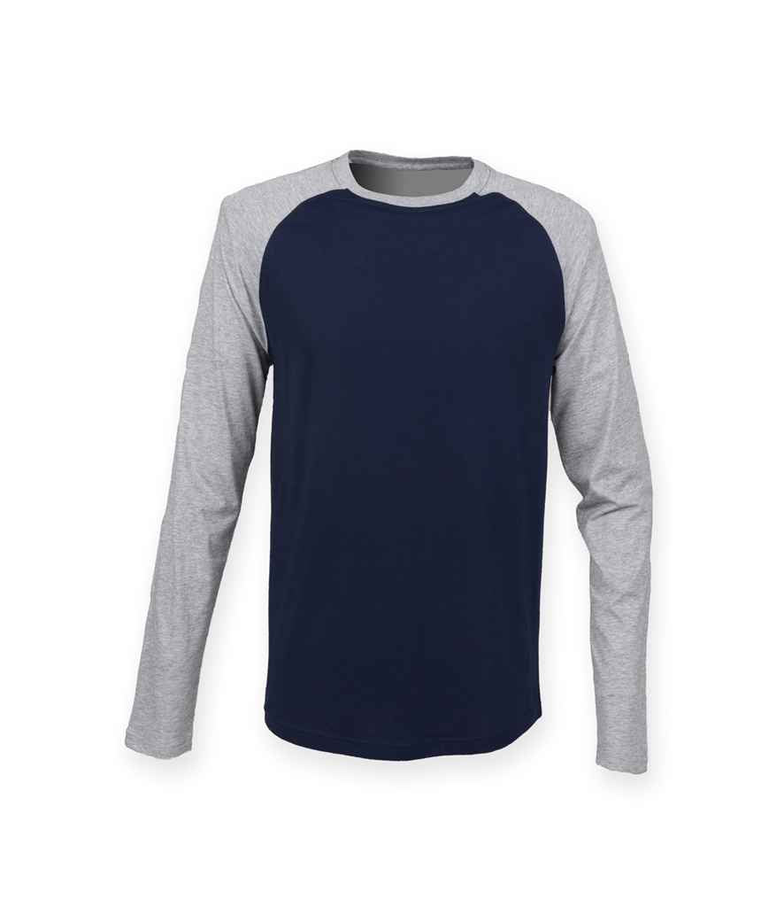 SF271 Oxford Navy/Heather Grey Front