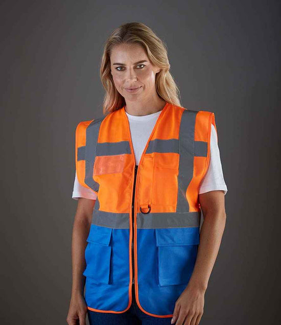 YK103 Orange/Royal Blue Model